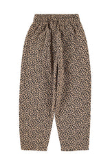 UNISEX TROUSERS BROWN W/ ANIMAL PRINT