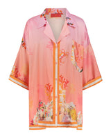 Shirt Arty Lobster Pink Orange Stripe | بلوزة نسائية Arty