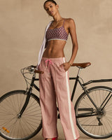 Sparkle Galaxia Loretta Pant: Mid-Rise, Straight Leg, Drawcord Waist