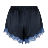 BENNIE LOOSE SILK SHORT NAVY BLUE