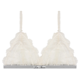 LOVE LACE TRIANGLE BRALETTE WHITE