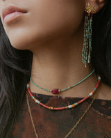 Gold Plated Turquoise Earrings