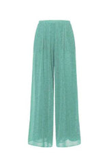 LUMIERE WIDE PANTS AQUAMARINE & CITRON | سراويل نسائية