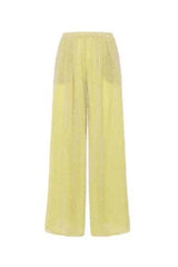 LUMIERE WIDE PANTS AQUAMARINE & CITRON | سراويل نسائية