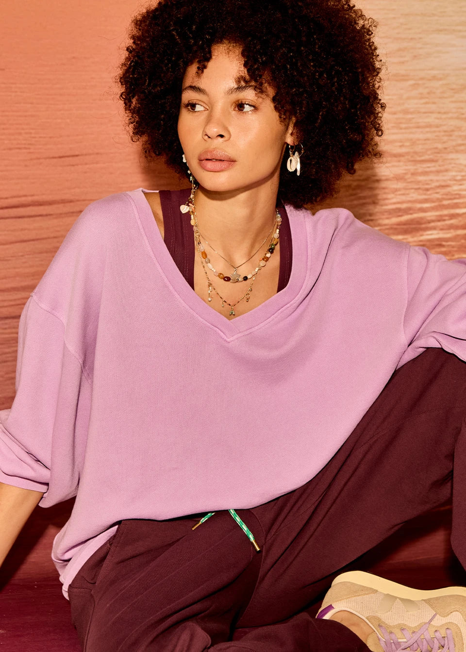SOUL LOU V NECK SWEATER | سترة رياضية SOUL LOU