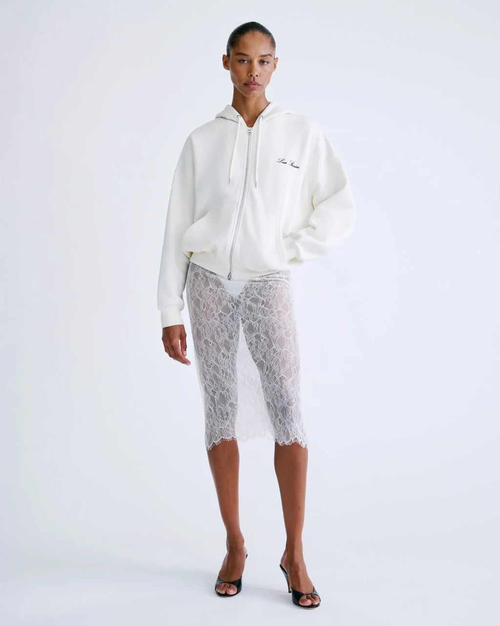 MIA MID-WAIST SKIRT WHITE