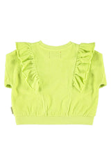 SWEATSHIRT W/ FRILLS LIME
