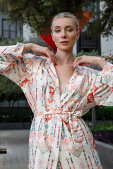 Jacket Cape Aztec Print Astrology Taurus | سترة Cape