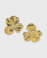 Nemesis Medium Gold Recycled 24K Earrings – Handcrafted Parisian Luxury