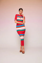 Lora Knitted Top Red | قميص نسائي