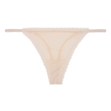 Love Stories Roomie Elegant Lace Thong Briefs - Mid-Waist Seamless Comfort