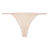 Love Stories Roomie Elegant Lace Thong Briefs - Mid-Waist Seamless Comfort