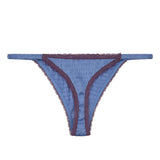 Roomie Blue Thong | الملابس الداخلية الدانتيل