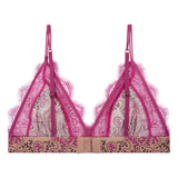 Love Lace Berry Purple Bra | الملابس الداخلية الدانتيل
