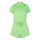 Terry Green Playsuit | ملابس شاطىء نسائية