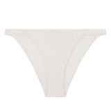 Rosie Mid-Waist Off-White Briefs - Soft Shiny Fabric, Smooth Comfort