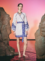 Sea Star Wrap Dress White | فستان نسائي