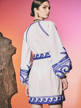 Sea Star Wrap Dress White | فستان نسائي