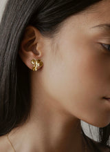 Elegant Nemesis Small Handcrafted 24K Recycled Gold Earrings