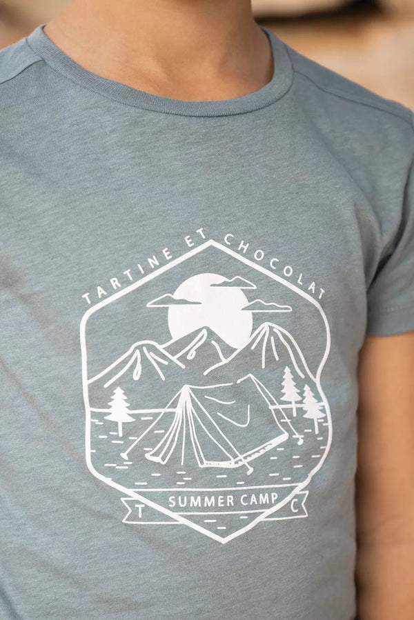 Kids' T-Shirt Summer Camp - Green | تي شيرت