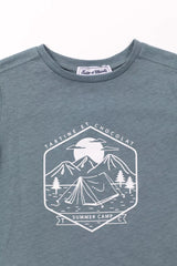 Kids' T-Shirt Summer Camp - Green | تي شيرت