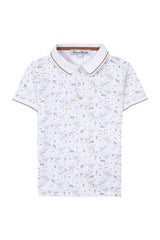 Kids' Polo Explorateur - White | تي شيرت