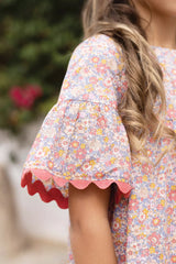 Kids' Blouse Jardin d'été, mini flowers | بلوزة