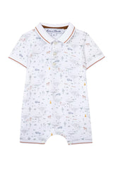 Baby Jumpsuit Explorateur - White | بذلة