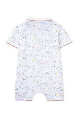 Baby Jumpsuit Explorateur - White | بذلة