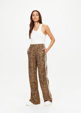 THE UPSIDE Leopard Panthera Jetset Pants: Slinky Viscose Blend, Straight Leg, Pockets