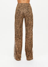 THE UPSIDE Leopard Panthera Jetset Pants: Slinky Viscose Blend, Straight Leg, Pockets