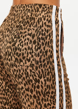 THE UPSIDE Leopard Panthera Jetset Pants: Slinky Viscose Blend, Straight Leg, Pockets