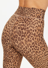 Leopard Print 25in Midi Pant