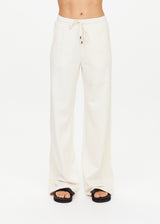 Bow N Arrow Nova Flare Pant, Neutral Jacquard Wide Leg