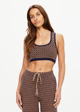 The Upside Crossroad Alma Knit Crop Top Geo - Elegant Comfort