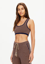 The Upside Crossroad Alma Knit Crop Top Geo - Elegant Comfort