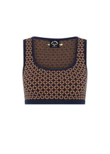 The Upside Crossroad Alma Knit Crop Top Geo - Elegant Comfort