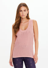 The Upside Glory Wales Peony Knit Tank Top Organic Cotton