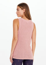 The Upside Glory Wales Peony Knit Tank Top Organic Cotton