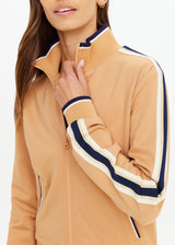 THE UPSIDE Women's Margot Zip Jacket: Ochre Yellow, Slim Fit, Activewear