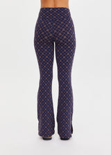 THE UPSIDE Ezra Florence Monogram Flare Pants - Chic High-Rise Yoga & Pilates