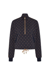 THE UPSIDE Ezra Morgan Monogram Quarter-Zip: Chic Comfort for the Modern Woman