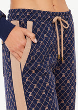 Women's Ezra Nova Flare Pant Monogram Jacquard Geometric Wide Leg Lifestyle