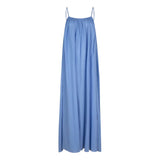 Apricot Blue Dress | فستان النوم - Maison Clad