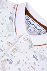 Baby Jumpsuit Explorateur - White | بذلة - Maison Clad