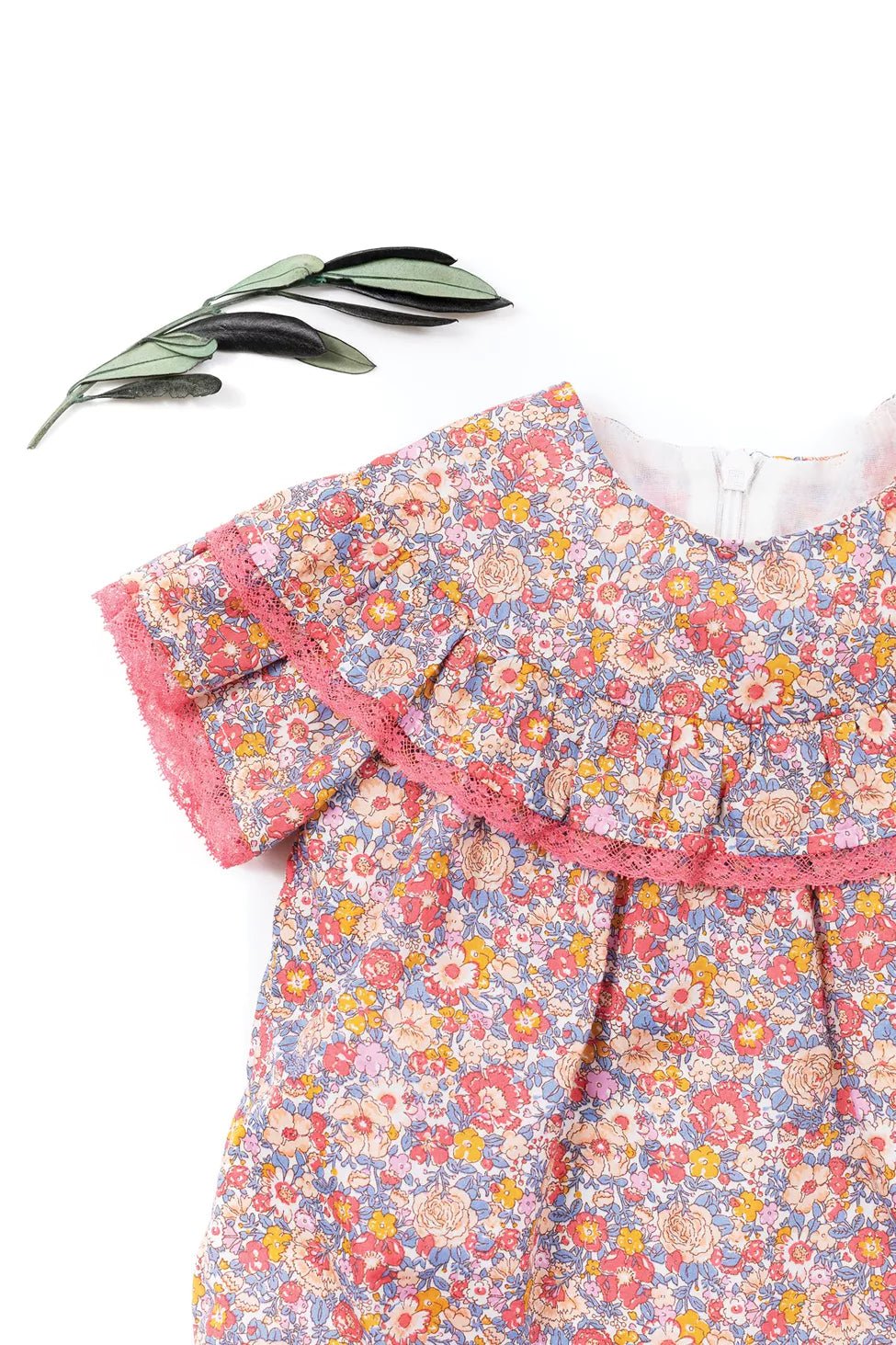 Baby Jumpsuit Flower - Pink | بذلة - Maison Clad