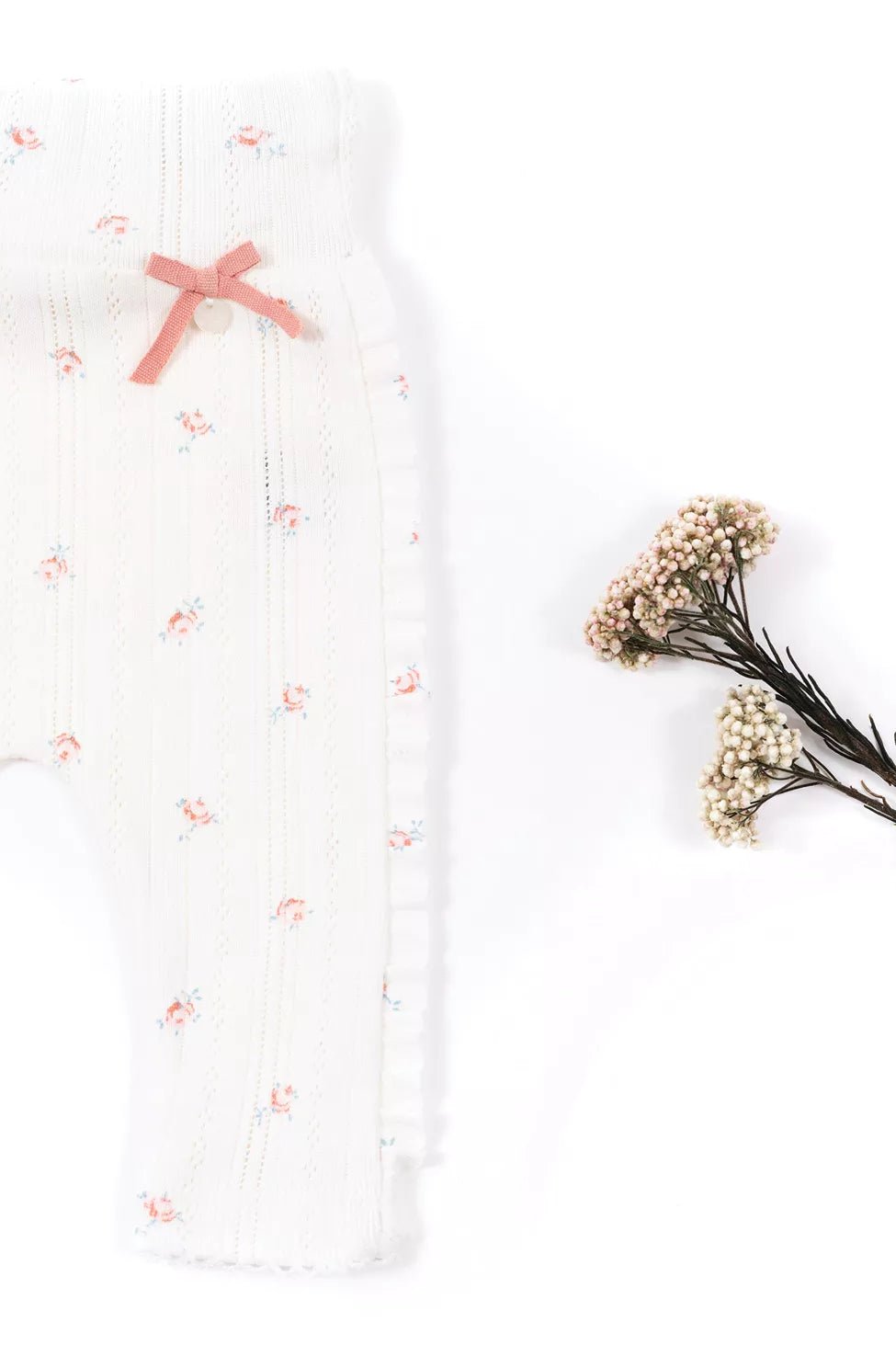 Baby Leggings "Mon Premier trousseau" - Ecru | سروال ضيق - Maison Clad
