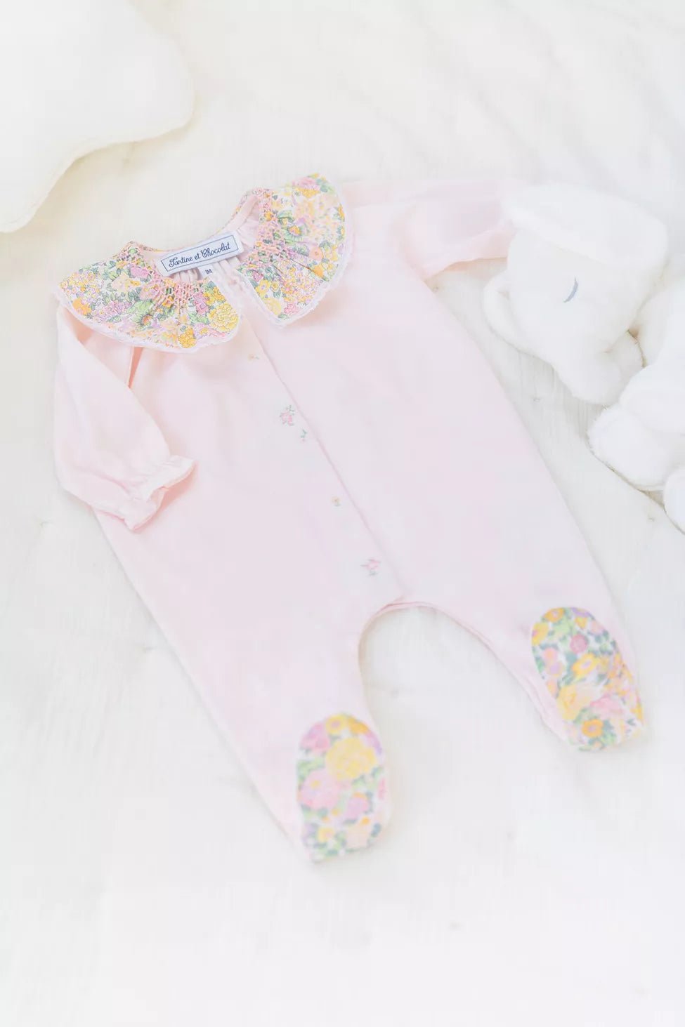 Baby Pyjama - Pale Pink | بيجامة - Maison Clad