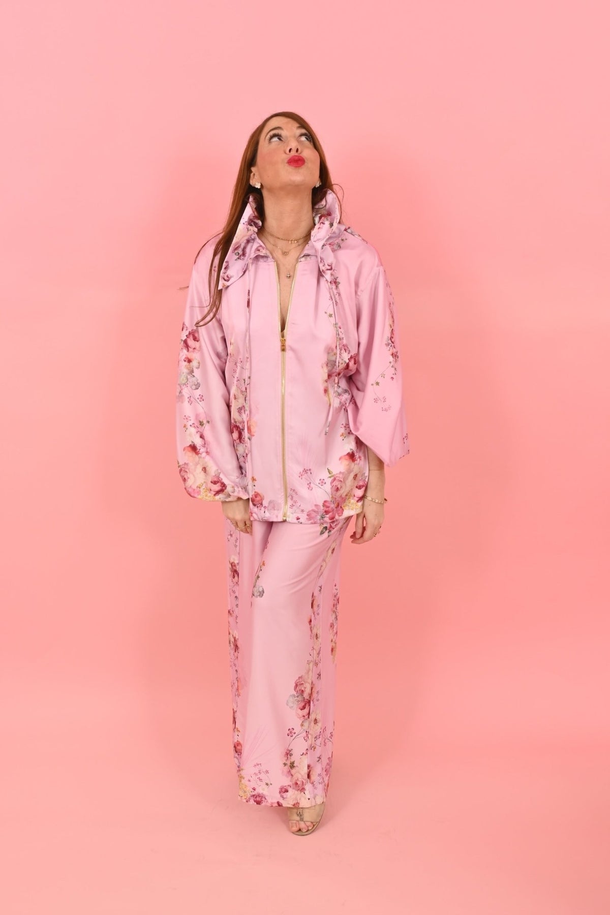 Bayt Jacket Rise before The Sun Light Pink| بلوزة نسائية - Maison Clad