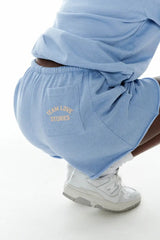 Becky Blue Shorts | شورت القطن - Maison Clad